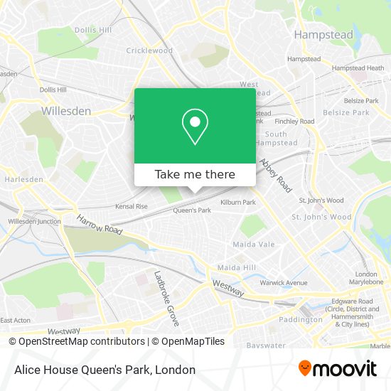 Alice House Queen's Park map