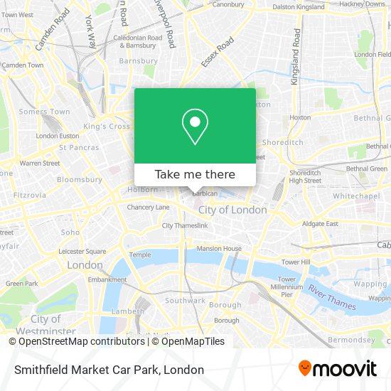 Smithfield Market Car Park map