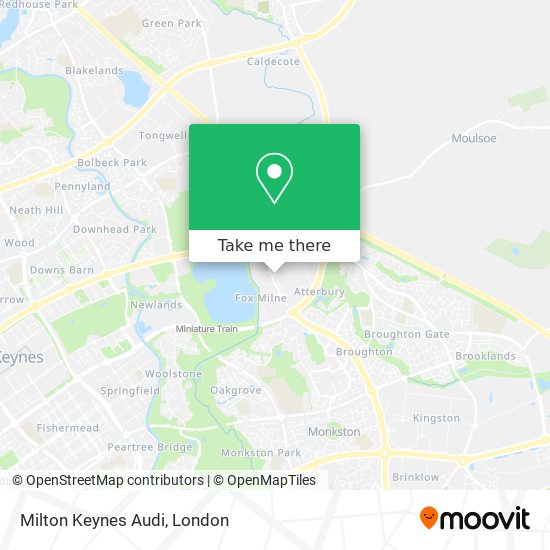 Milton Keynes Audi map