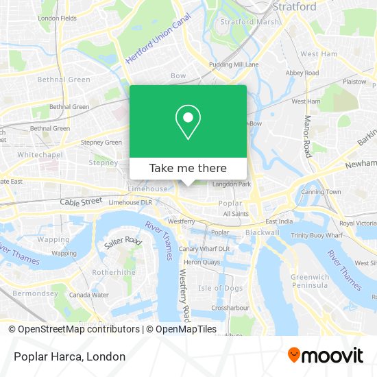 Poplar Harca map