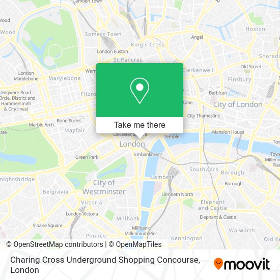 How to get to Charing Cross Underground Shopping Concourse by Bus