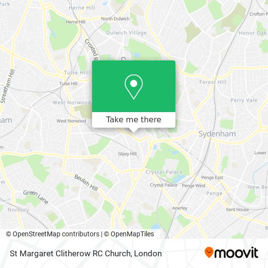 St Margaret Clitherow RC Church map
