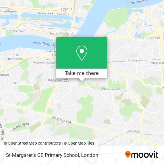 St Margaret's CE Primary School map