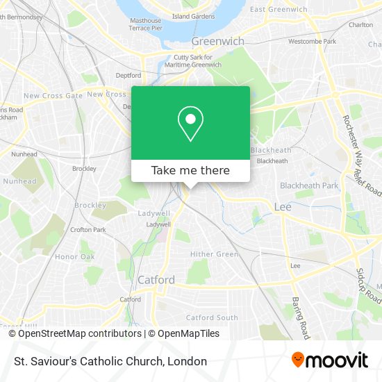 St. Saviour's Catholic Church map