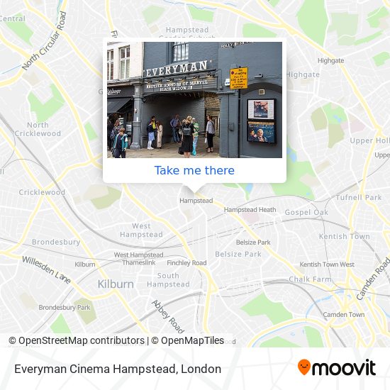 Everyman Cinema Hampstead map