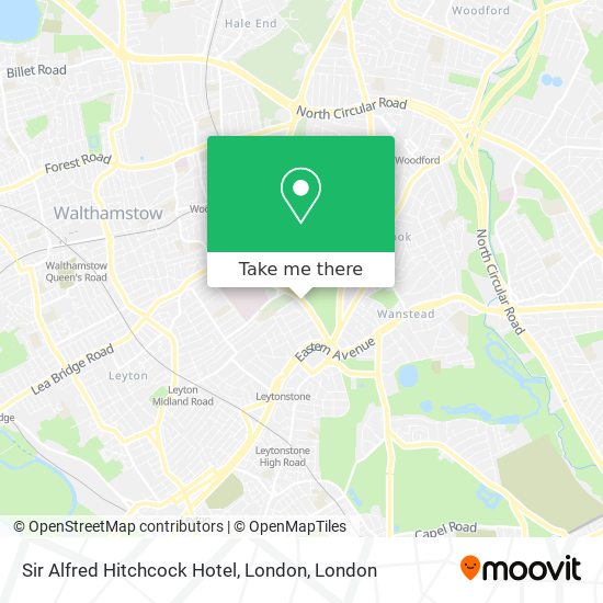 Sir Alfred Hitchcock Hotel, London map
