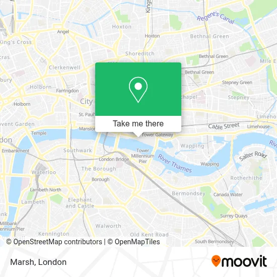 How to Get to Marsh in City Of London by Bus, Tube, Train or DLR?