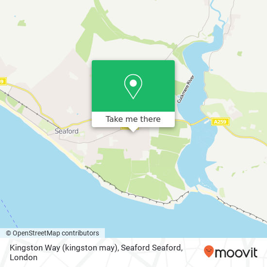 Kingston Way (kingston may), Seaford Seaford map