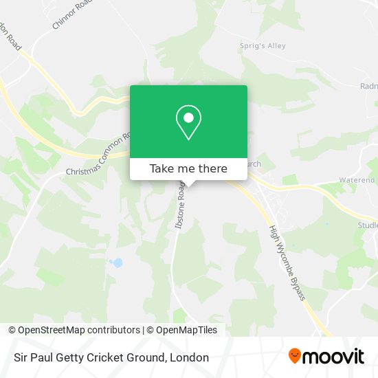 Sir Paul Getty Cricket Ground map