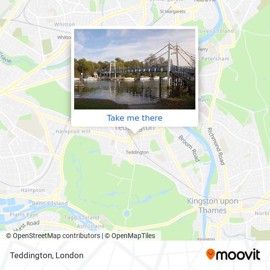 Teddington map