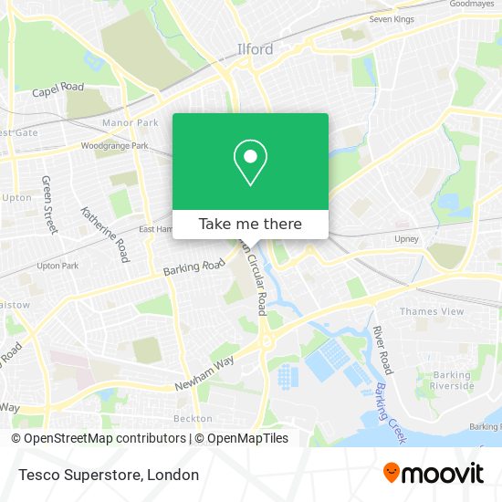 Tesco Superstore map