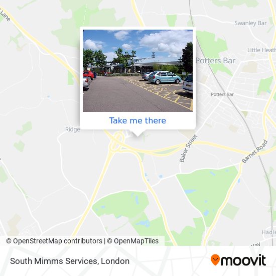 South Mimms Services map