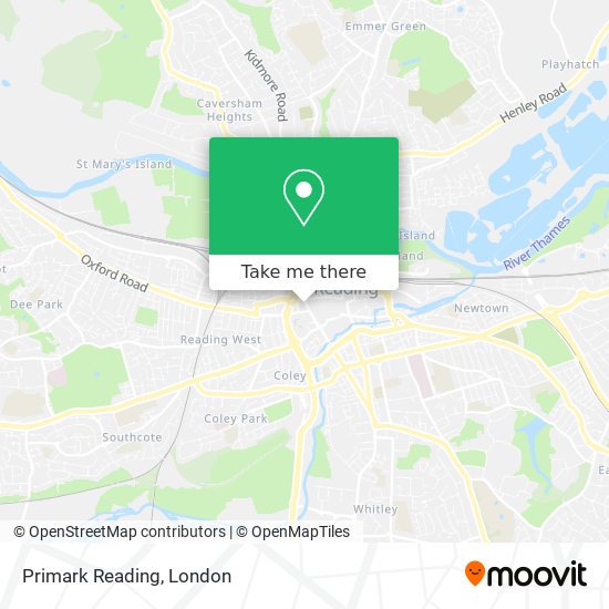 Primark Reading map