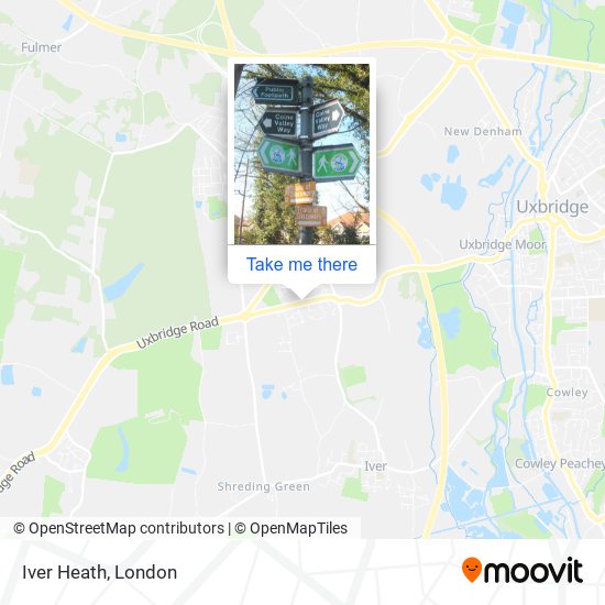 Iver Heath map