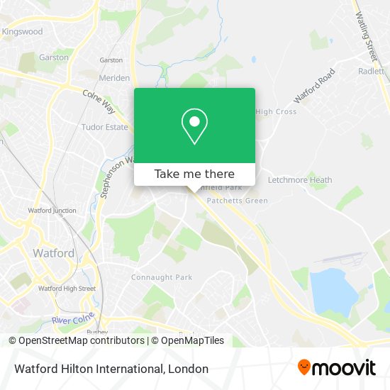 Watford Hilton International map