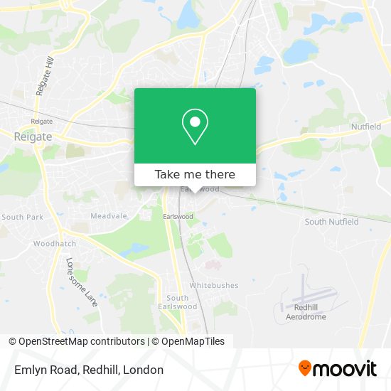 Emlyn Road, Redhill map