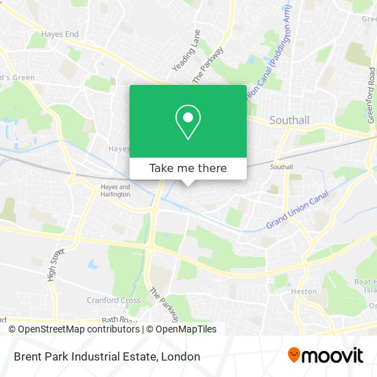 Brent Park Industrial Estate map