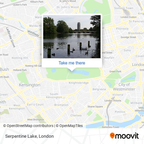Serpentine Lake map