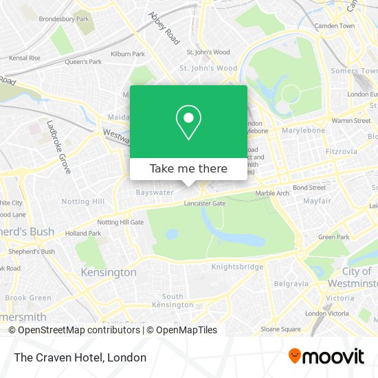 The Craven Hotel map