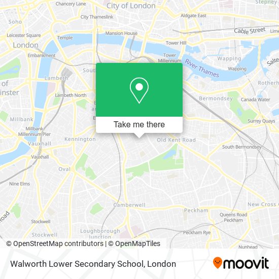 Walworth Lower Secondary School map