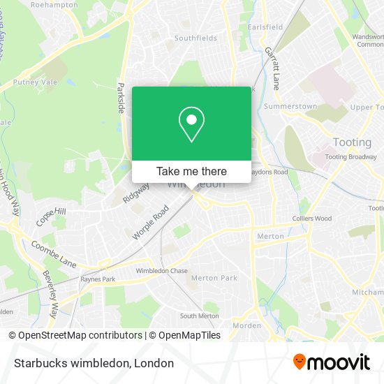 Starbucks wimbledon map