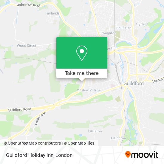 Guildford Holiday Inn map