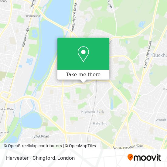 Harvester - Chingford map