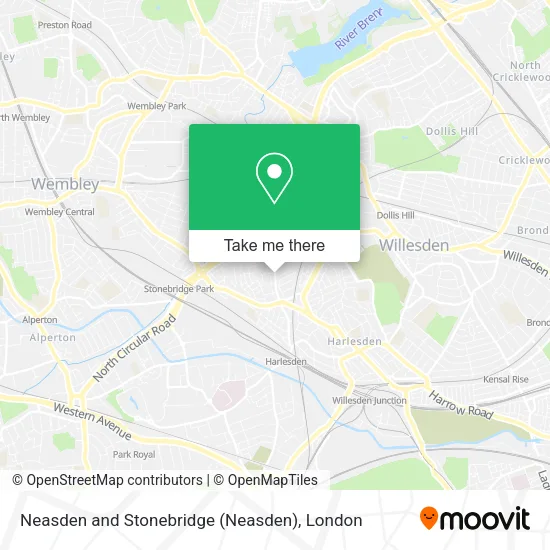 Neasden and Stonebridge map