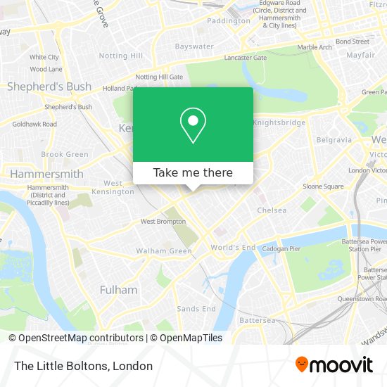 The Little Boltons map