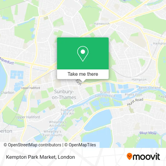 Kempton Park Map Street How To Get To Kempton Park Market In Sunbury By Bus Or Train?