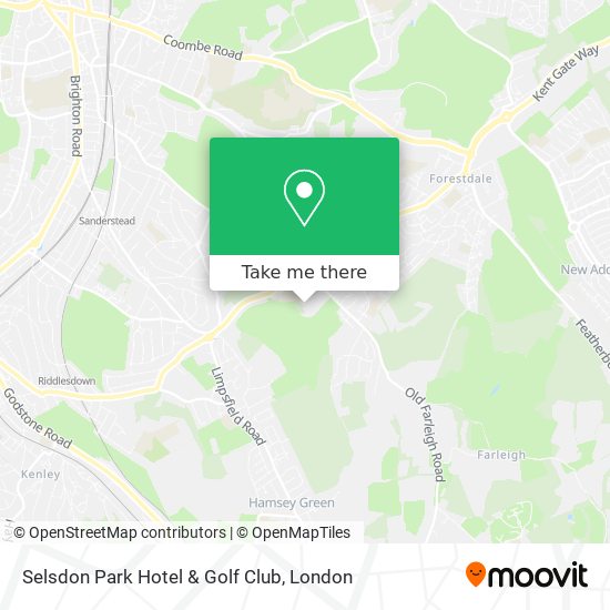 Selsdon Park Hotel & Golf Club map