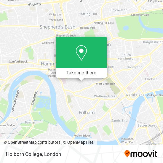 Holborn College map