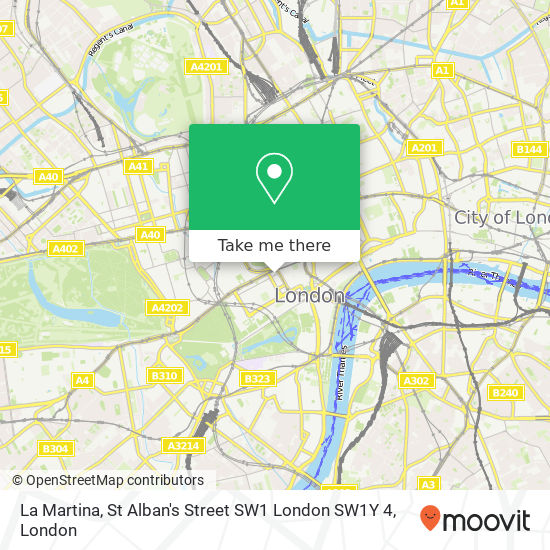 La Martina, St Alban's Street SW1 London SW1Y 4 map