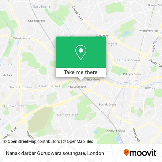 Nanak darbar Gurudwara,southgate map