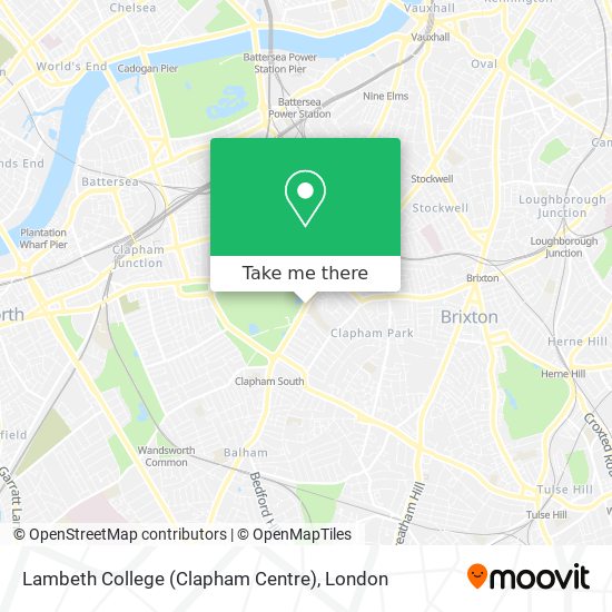 Lambeth College (Clapham Centre) map