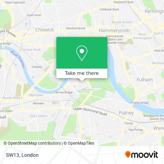 SW13 map