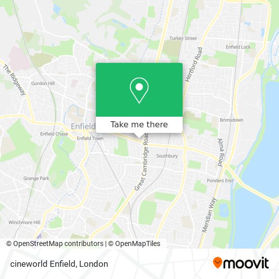 cineworld Enfield map