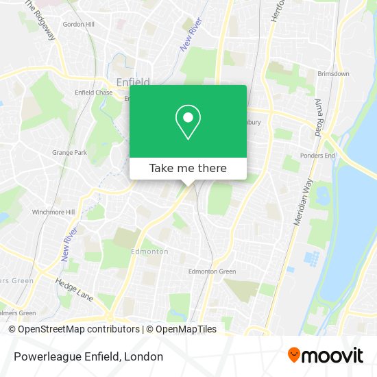 Powerleague Enfield map