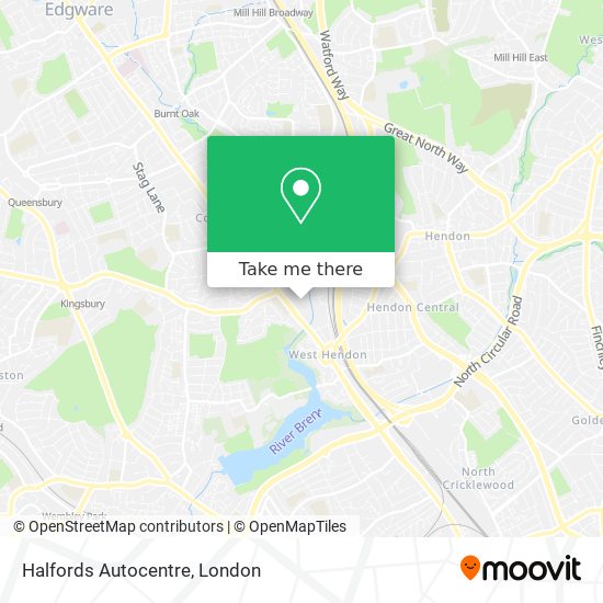 Halfords Autocentre map