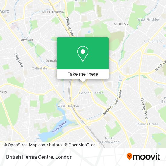 British Hernia Centre map