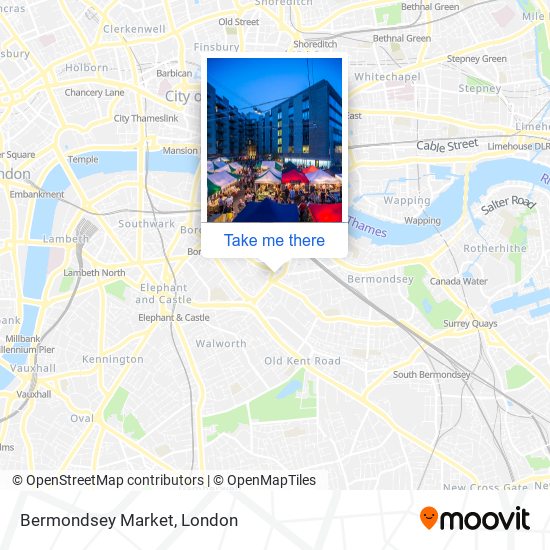 Bermondsey Market map