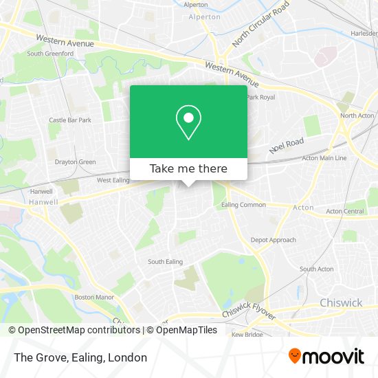 The Grove, Ealing map