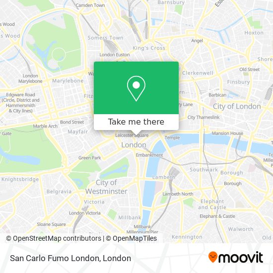San Carlo Fumo London map