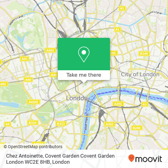 Chez Antoinette, Covent Garden Covent Garden London WC2E 8HB map