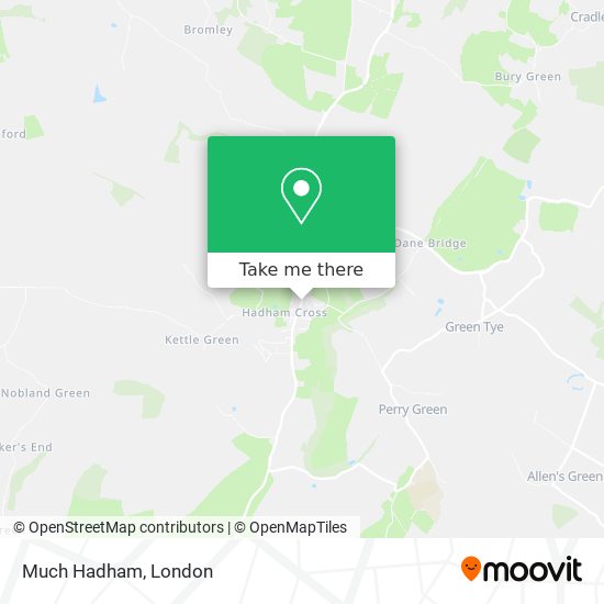 Much Hadham map