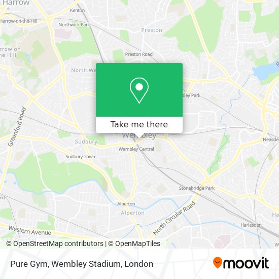 Pure Gym, Wembley Stadium map