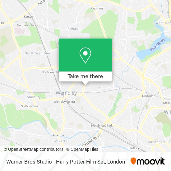 Warner Bros Studio - Harry Potter Film Set map