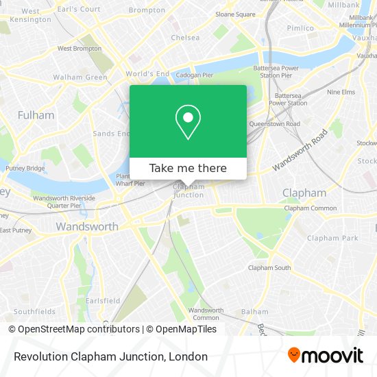 Revolution Clapham Junction map