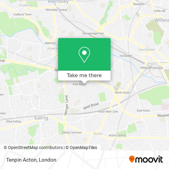 Tenpin Acton map