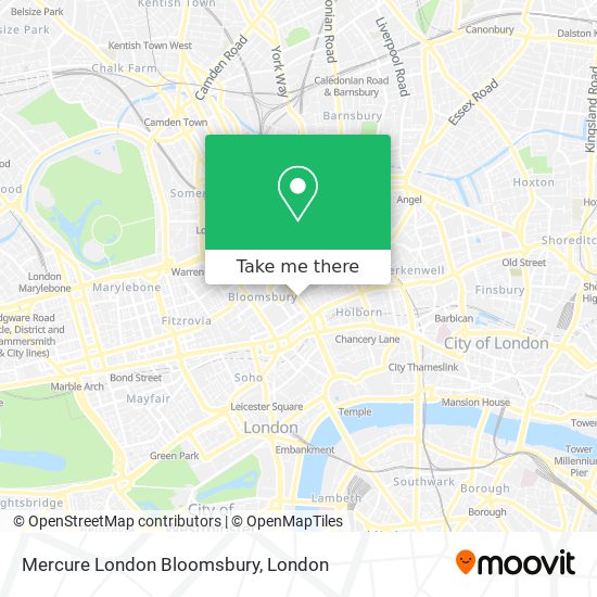 Mercure London Bloomsbury map